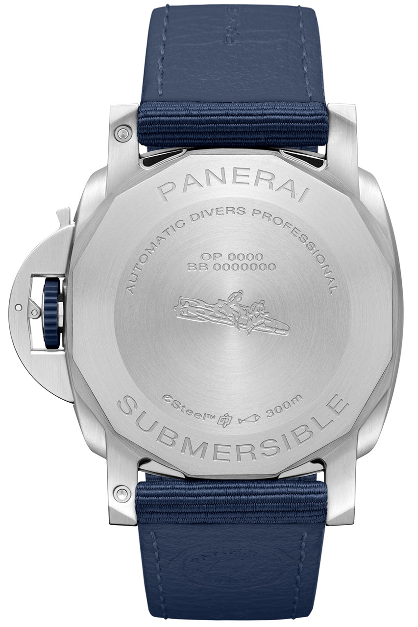 Submersible QuarantaQuattro eSteel™ Blu Profondo - PAM01289