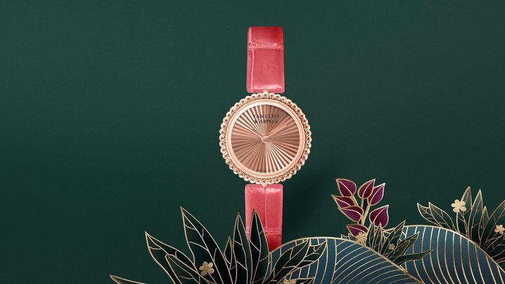 Perlée 23 mm Watch Guilloché Rose Gold